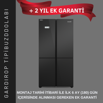 +2 YIL EK GARANTİ GARDIROP TİPİ  BUZDOLABI