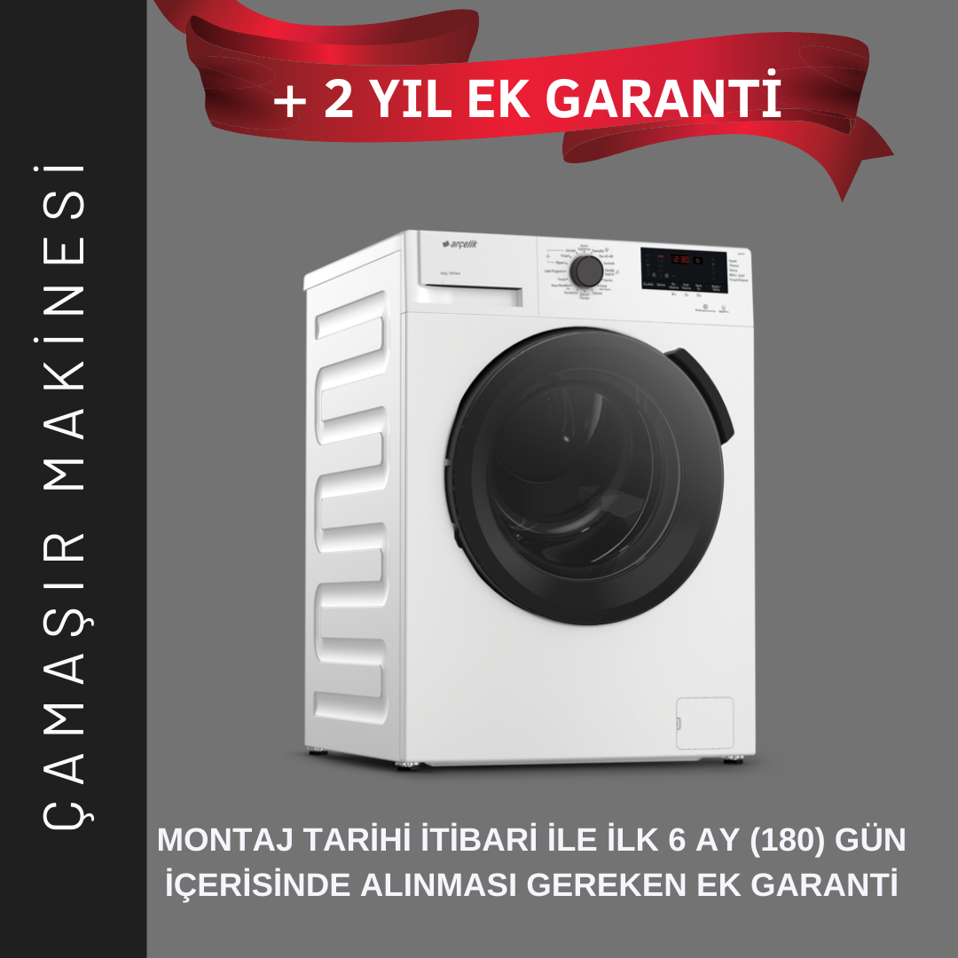 +2 YIL EK GARANTİ ÇAMAŞIR MAKİNESİ
